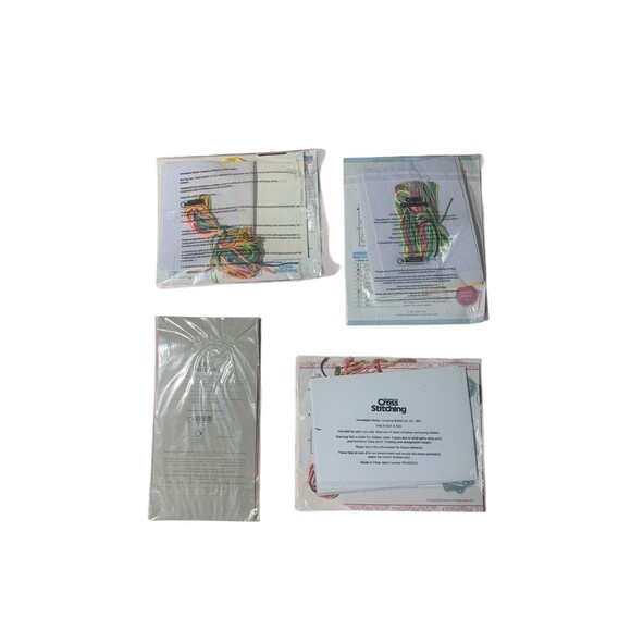 The World of Cross Stitching Card Making Kit Lot of 4 Crafty Variety Gift Tags - Picture 2 of 2